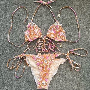Blackbough Bikini set (small top, medium bottom)